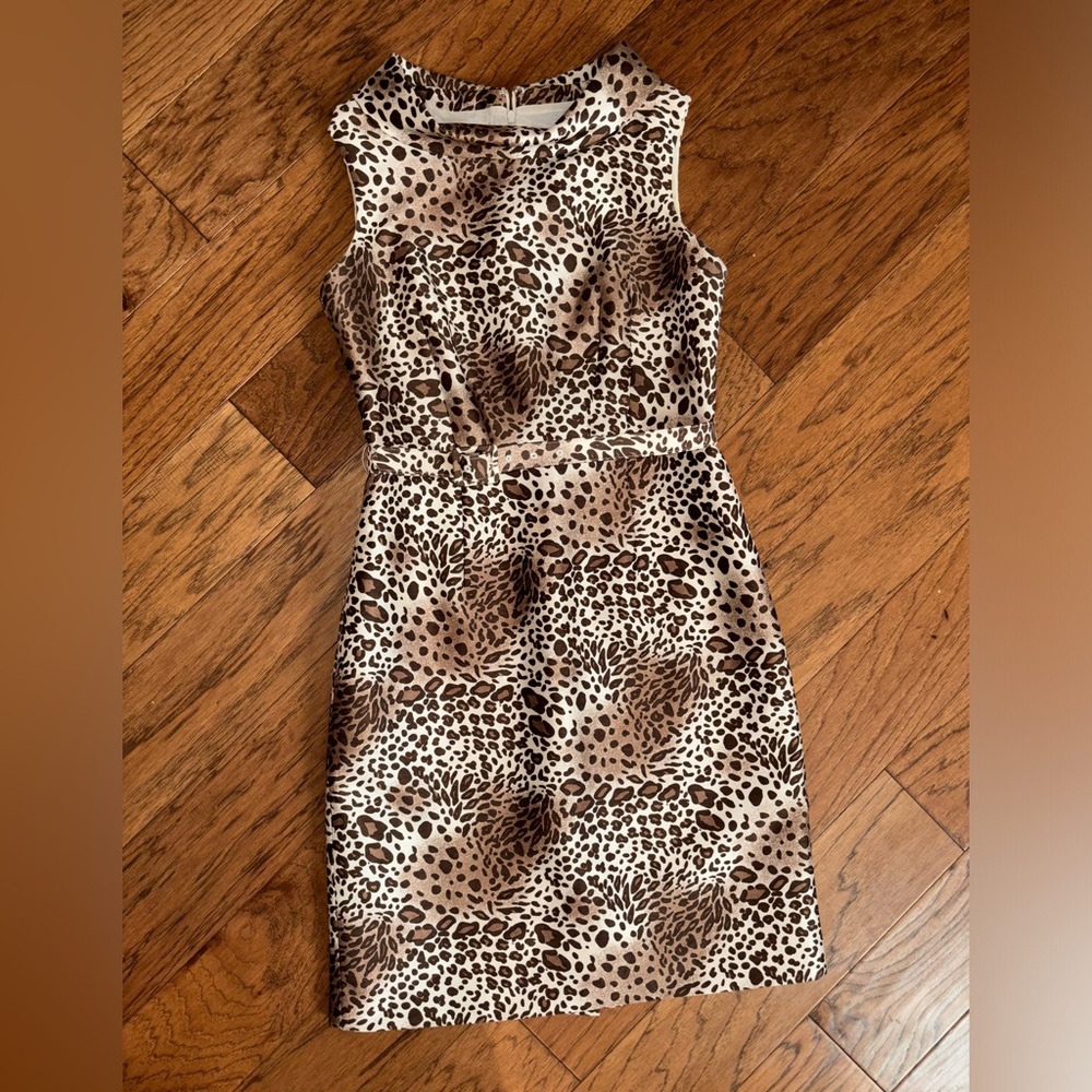 Teri Jon animal print dress size 8 Beautiful!